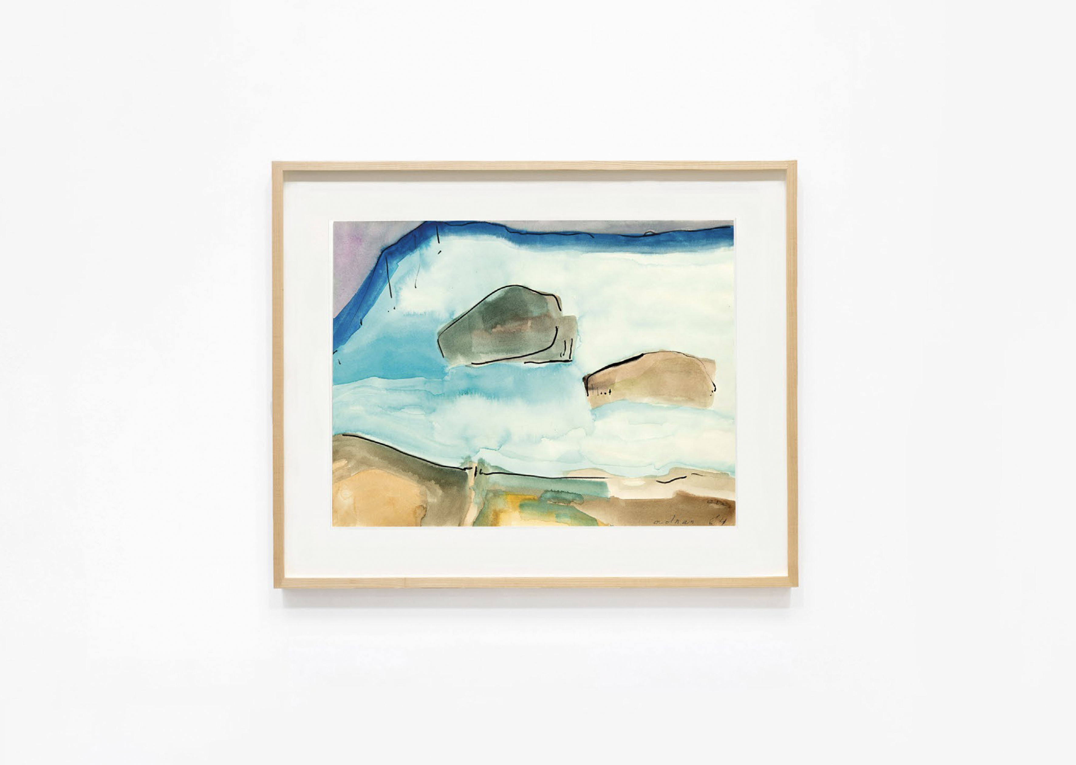 oeuvre Sans titre Etel Adnan